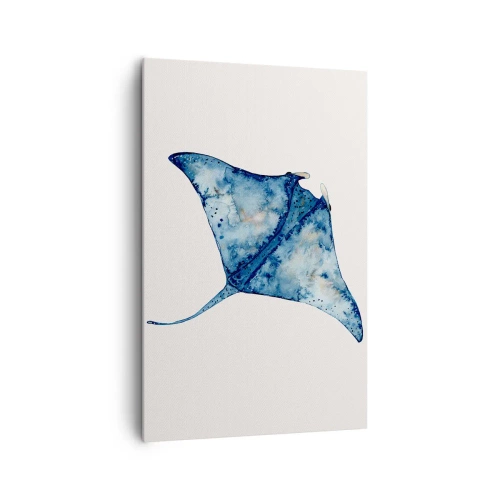 Obraz na plátne - Modrý život - 80x120 cm