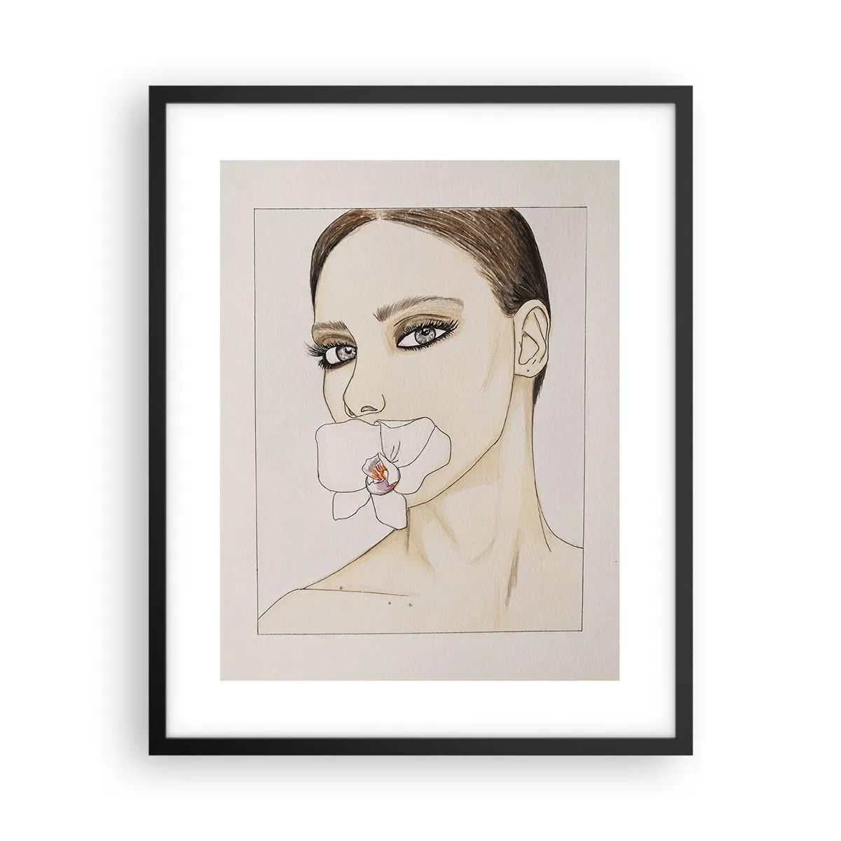 Plagát v čiernom ráme - Symbol elegancie a krásy - 40x50 cm