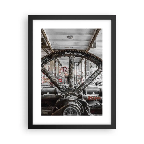 Plagát v čiernom ráme - Tajný život továrne - 30x40 cm