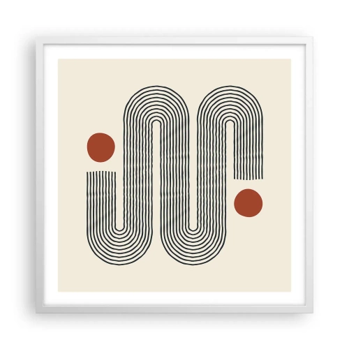 Plagát v bielom ráme - Od začiatku do konca - 60x60 cm