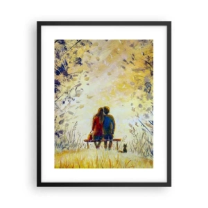 Plagát v čiernom ráme - Magický okamih - 40x50 cm