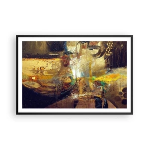 Plagát v čiernom ráme - Zima, teplejšie, horúco - 91x61 cm