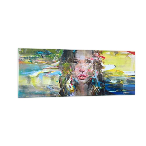 Obraz na skle - Za závojom vzduchu - 140x50 cm