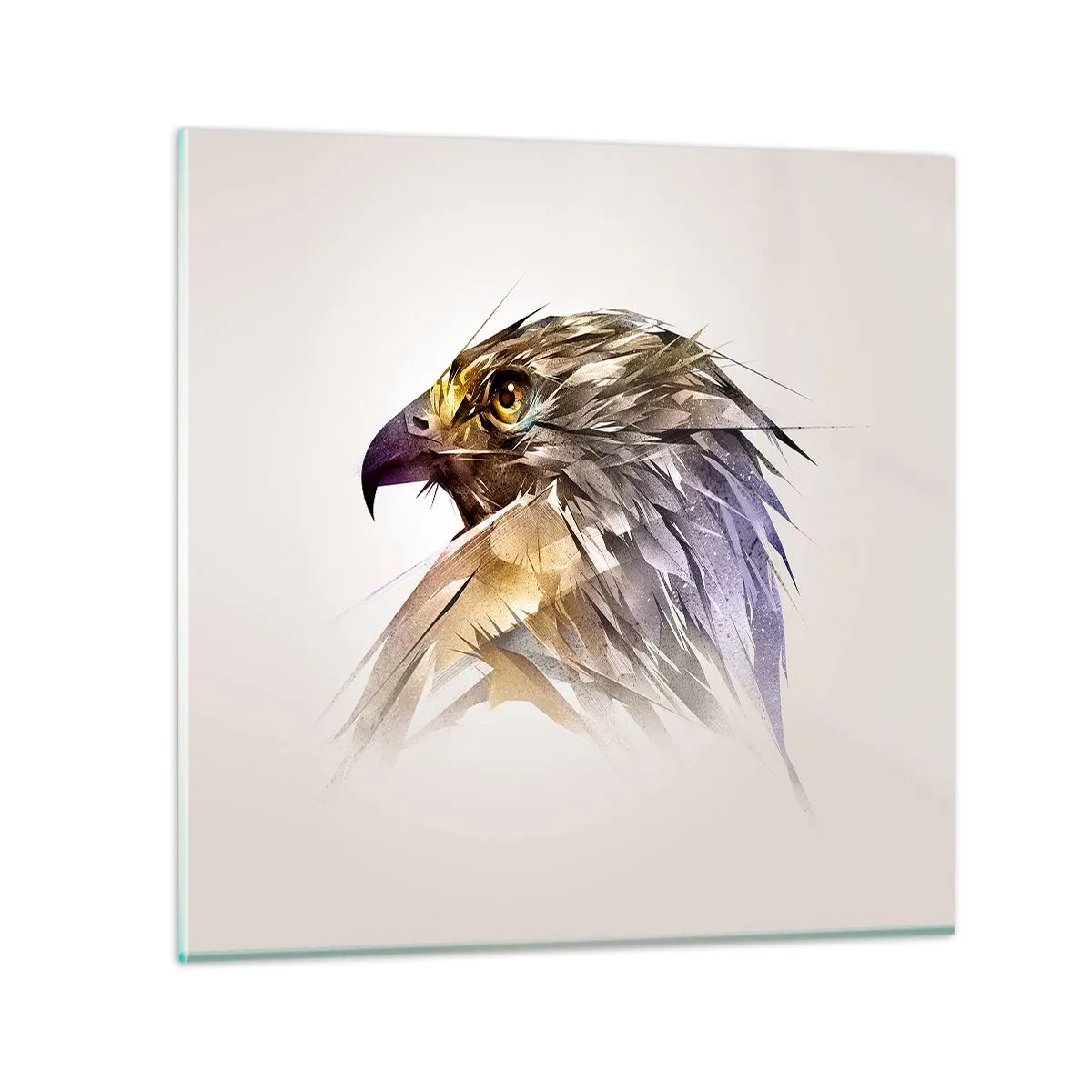 Obraz na skle - Portrét bojovníka - 30x30 cm