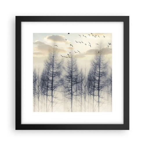 Plagát v čiernom ráme - Duchovia lesa - 30x30 cm