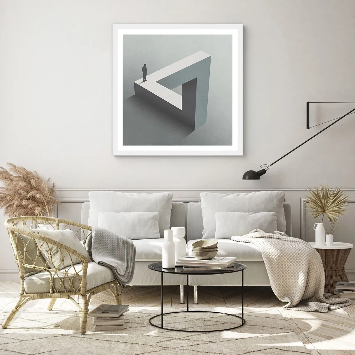 Plagát v bielom ráme - A predsa je to možné - 40x40 cm