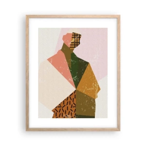 Plagát v ráme zo svetlého duba - Človek – zložitá bytosť - 40x50 cm