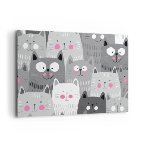 Obraz na plátne - Mačací svet - 120x80 cm