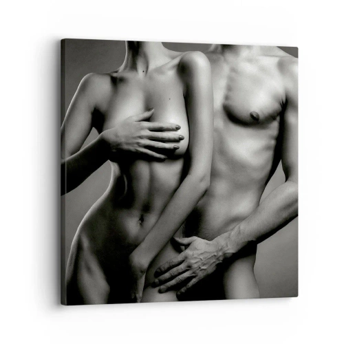 Obraz na plátne - Adam a Eva - 30x30 cm