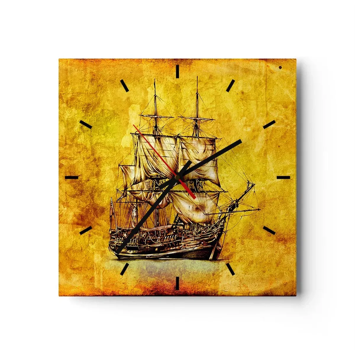 Nástenné hodiny - Smer Tortuga! - 30x30 cm