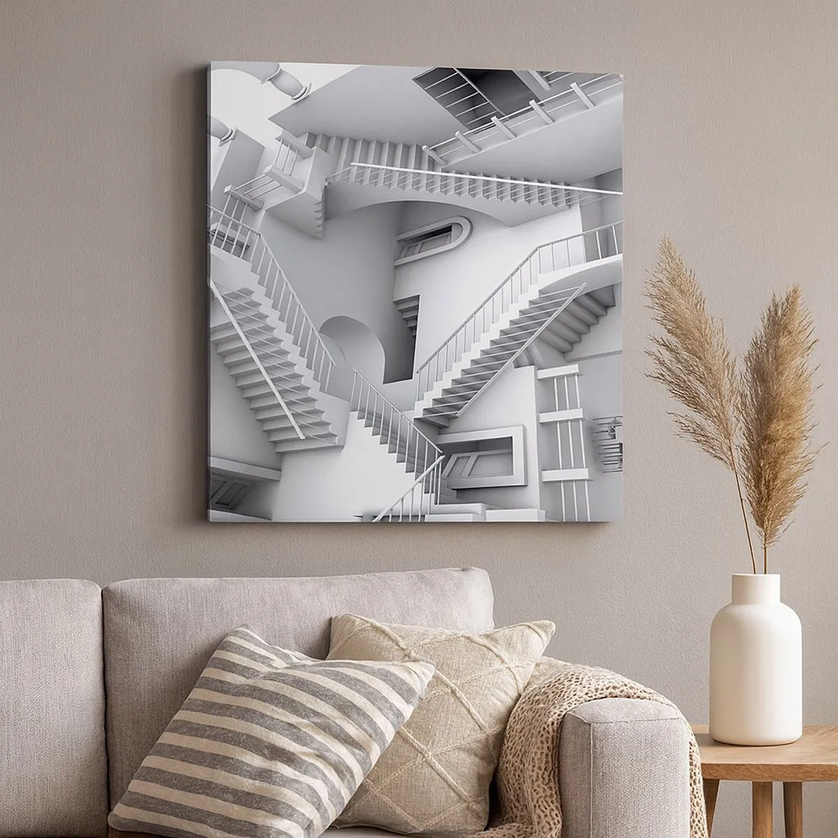 Obraz na plátne - Paradoxy prostoru - 30x30 cm