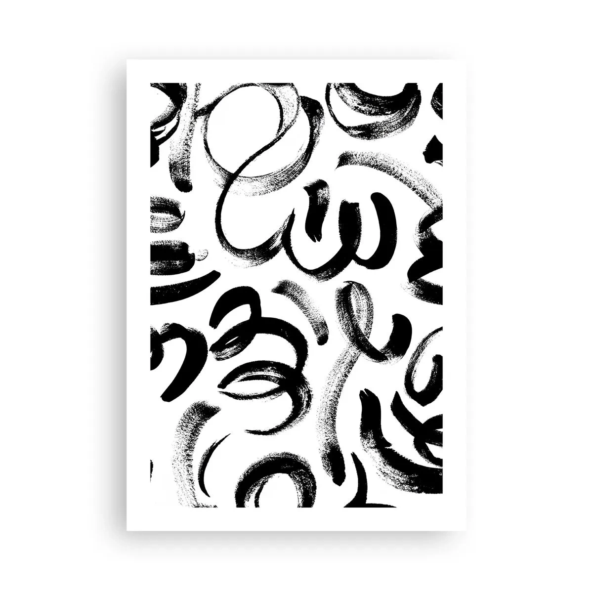 Plagát - Čierne na bielom - 50x70 cm