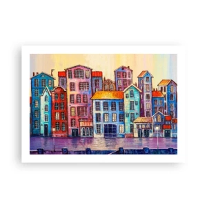Plagát - Mesto ako z rozprávky - 70x50 cm