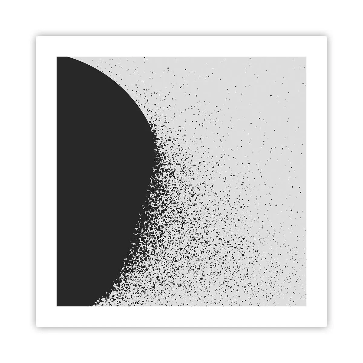 Plagát - Pohyb častíc - 50x50 cm