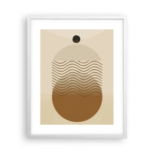 Plagát v bielom ráme - O pôvode geometrických obrazcov - 40x50 cm