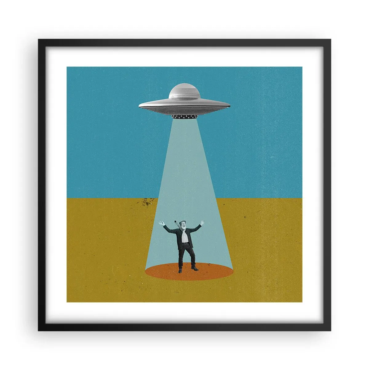 Plagát v čiernom ráme - Blízke stretnutie - 50x50 cm