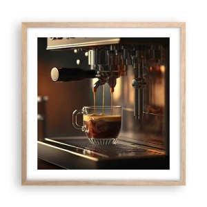 Plagát v ráme zo svetlého duba - Zmyselná zmes - 50x50 cm