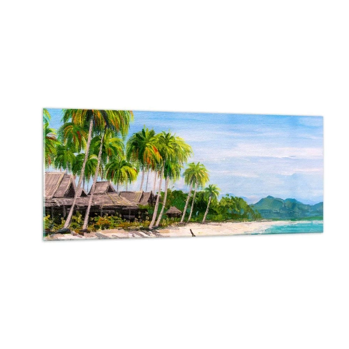 Obraz na skle - Exotický sen - 100x40 cm