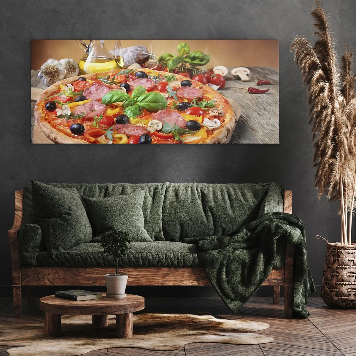 Obraz na plátne - So skutočne talianskou chuťou - 100x40 cm
