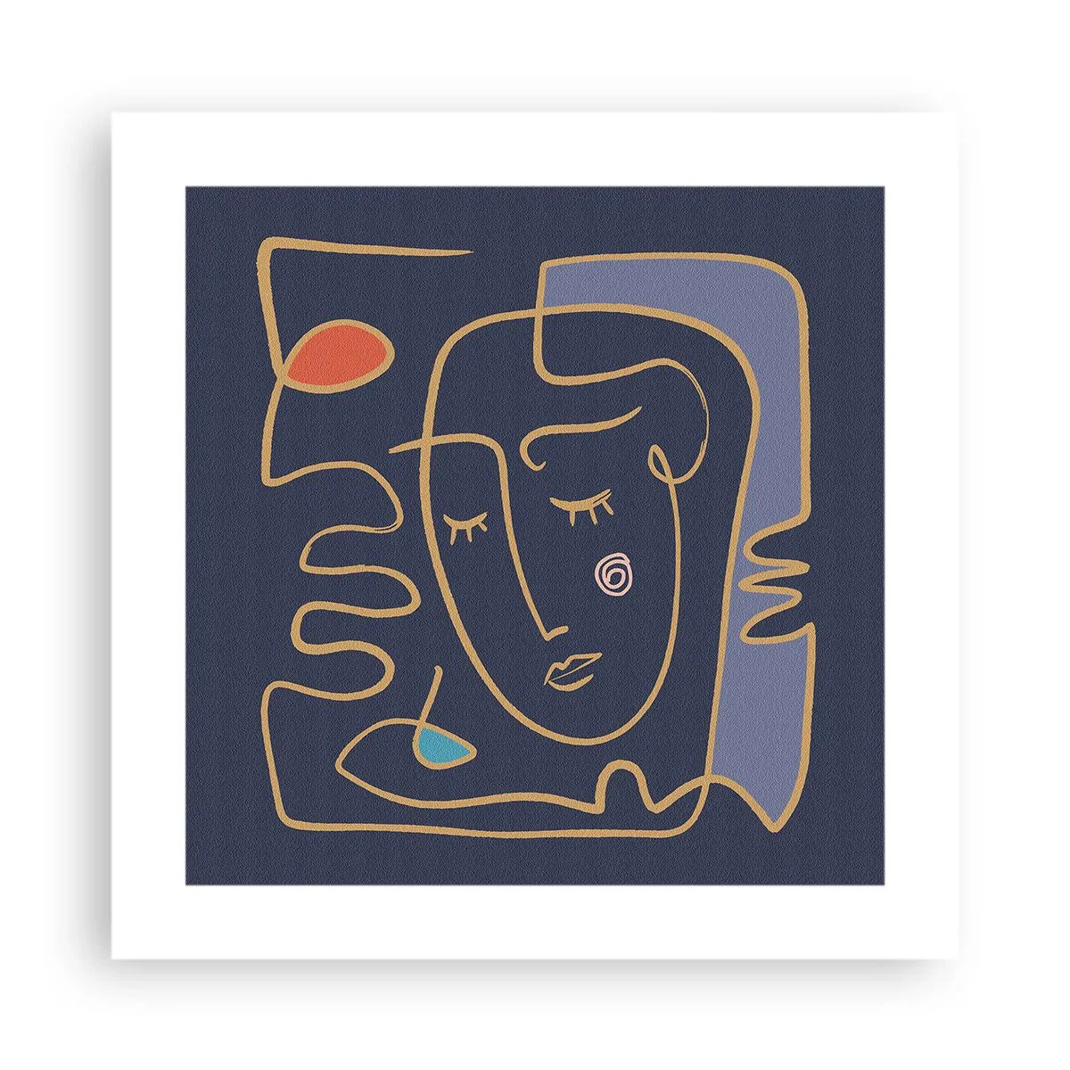 Plagát - V zádumčivosti - 40x40 cm
