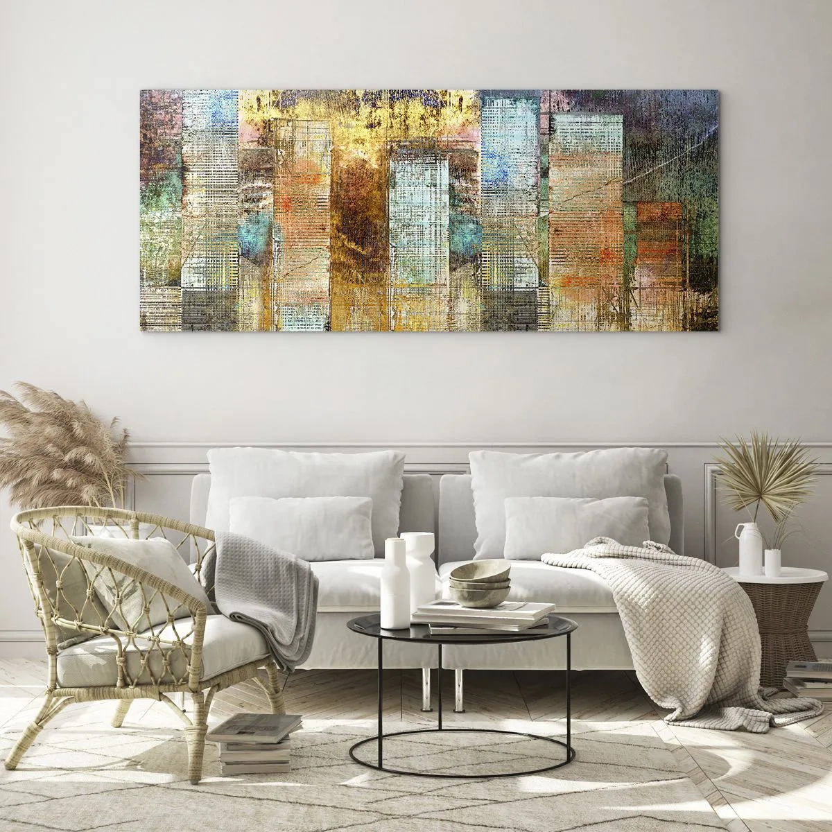 Obraz na skle - Slnečná metropola - 100x40 cm