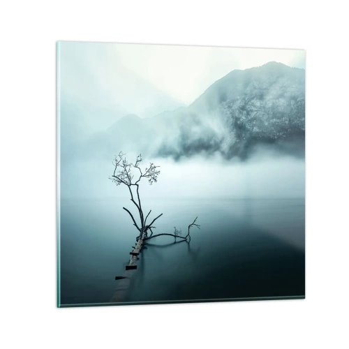 Obraz na skle - Z vody a hmly - 30x30 cm