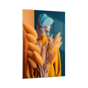 Obraz na skle - Chlpatý portrét - 70x100 cm