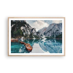 Plagát v ráme zo svetlého duba - Ukážeme vám krásu - 91x61 cm