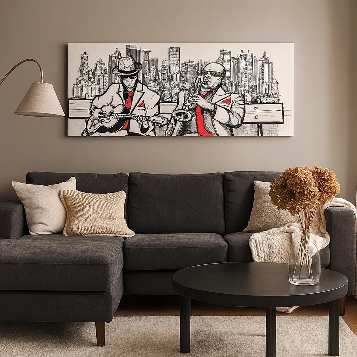 Obraz na plátne - Newyorská improvizácia - 30x30 cm