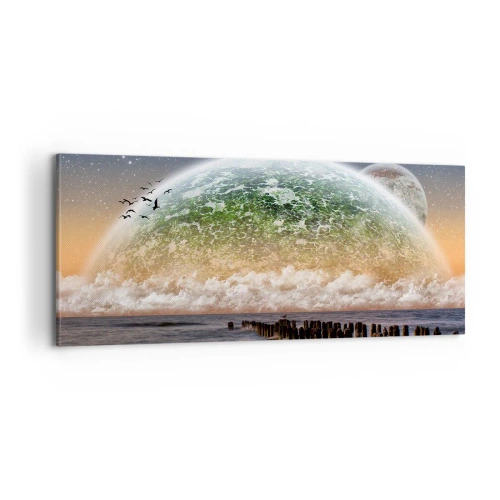 Obraz na plátne - A svet sa vynoril z vody - 100x40 cm