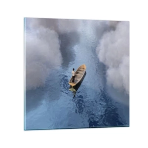 Obraz na skle - Život – cesta – neistota - 50x50 cm