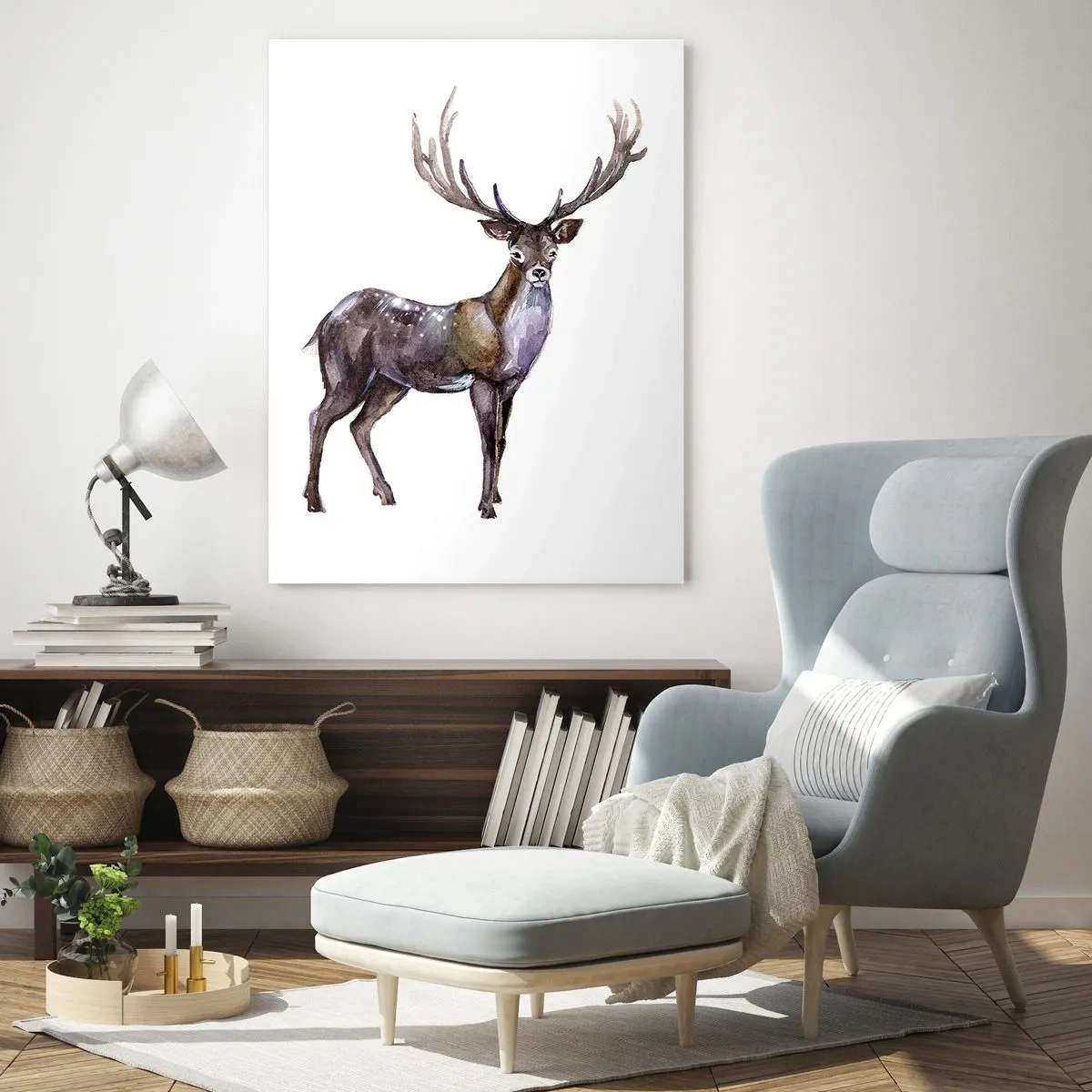 Obraz na skle - Kráľ polnočnej púšte - 50x70 cm