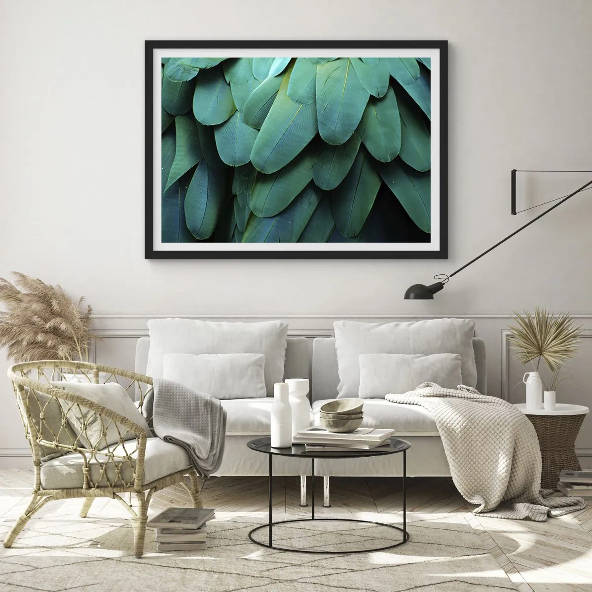 Plagát v čiernom ráme - Presnosť papagájovej povahy - 50x40 cm