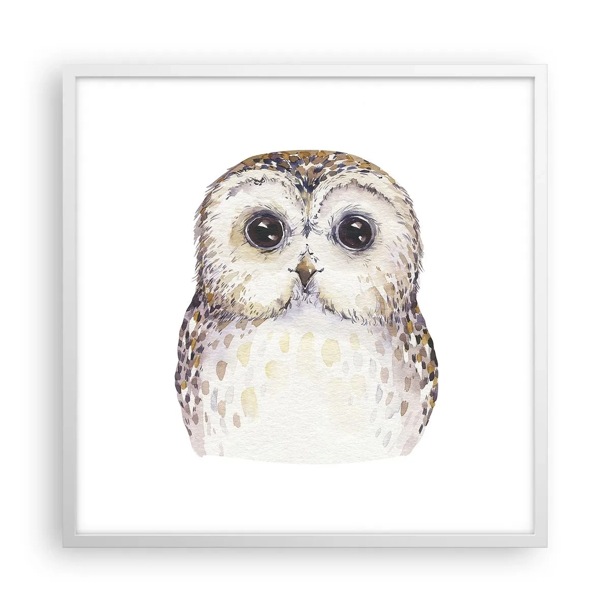 Plagát v bielom ráme - Pozri sa mi do očí - 60x60 cm