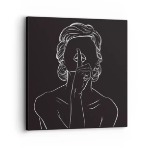 Obraz na plátne - Krása rozkvitá v tichu - 30x30 cm