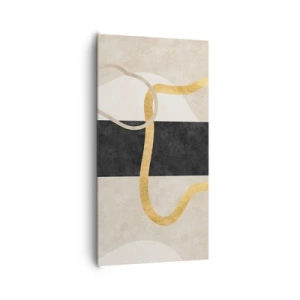 Obraz na plátne - Tvary v slučke - 65x120 cm