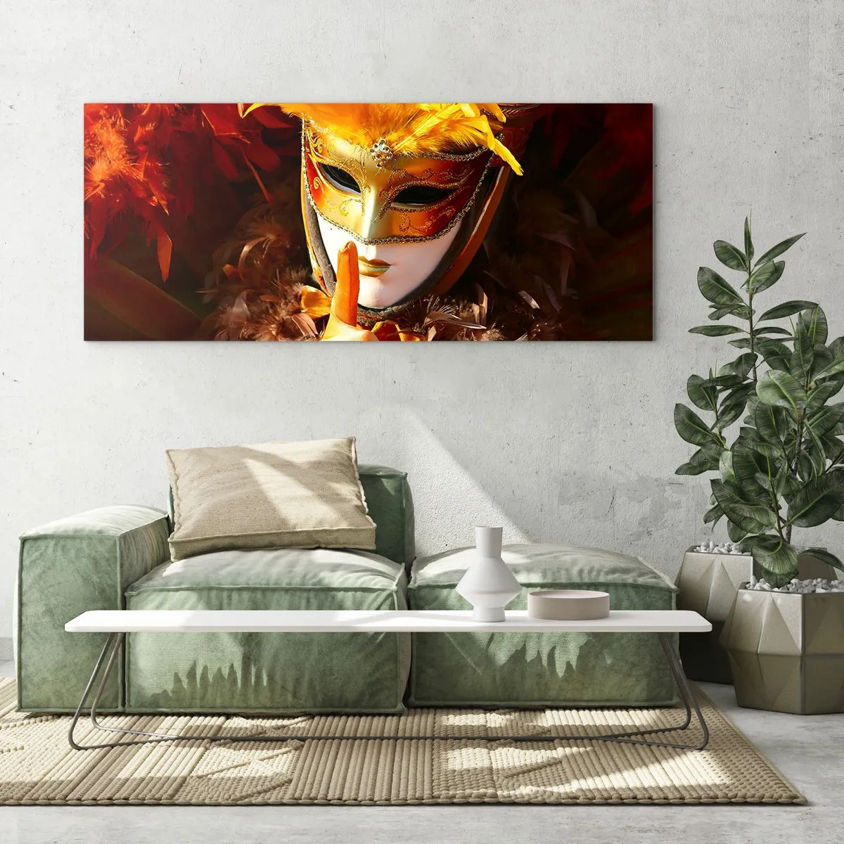 Obraz na skle - Tajomstvo je časťou hry - 100x40 cm