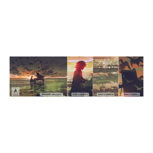 Vzorka fototapety Premium Sand - Koncert na piano a vlny - Abstrakcia, Klavír, Hudba - 100x30 cm