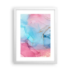 Plagát v bielom ráme - Stretávanie a prelínanie - 30x40 cm