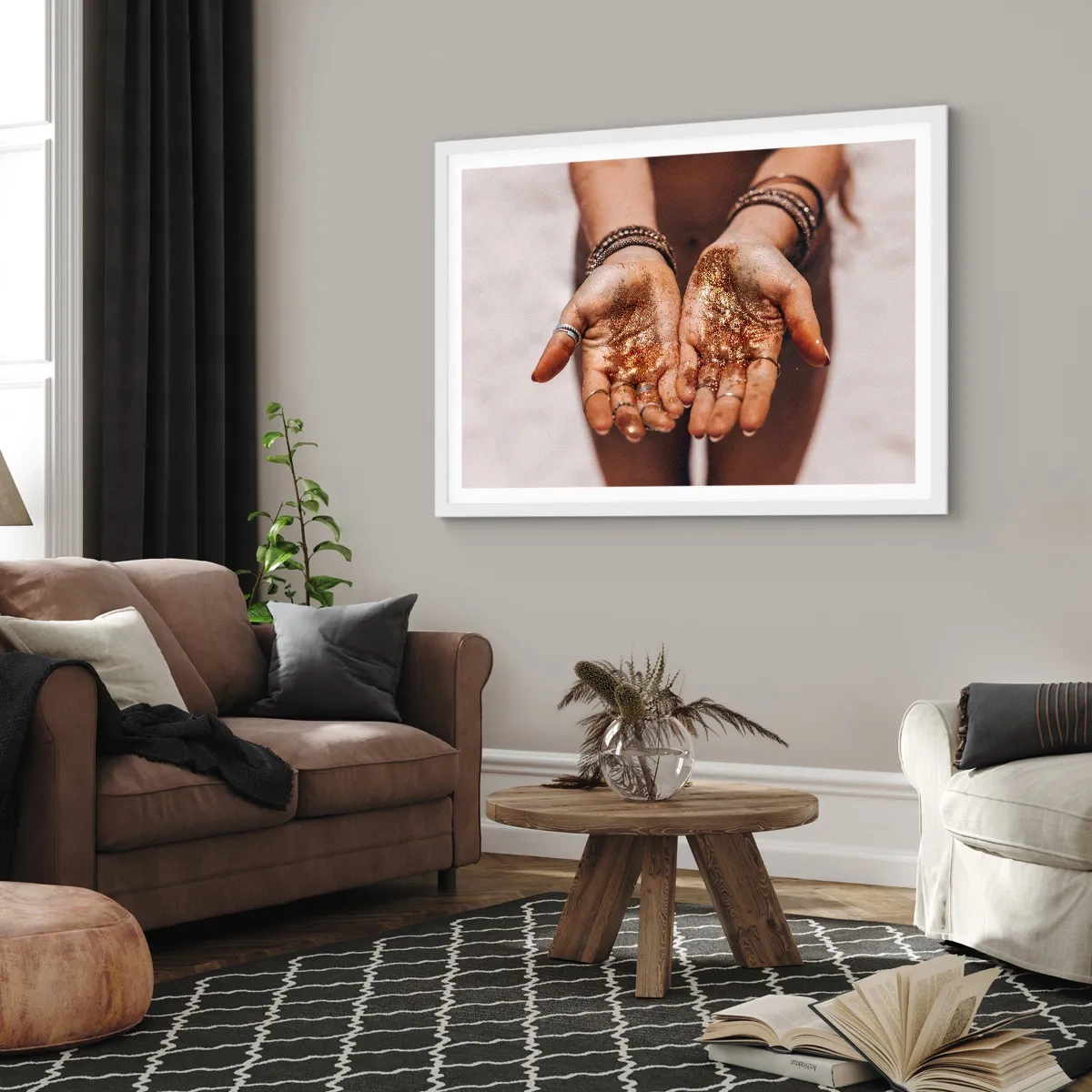 Plagát v bielom ráme - Darček pre teba - 100x70 cm