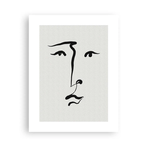 Plagát - Jednoduchý portrét - 30x40 cm