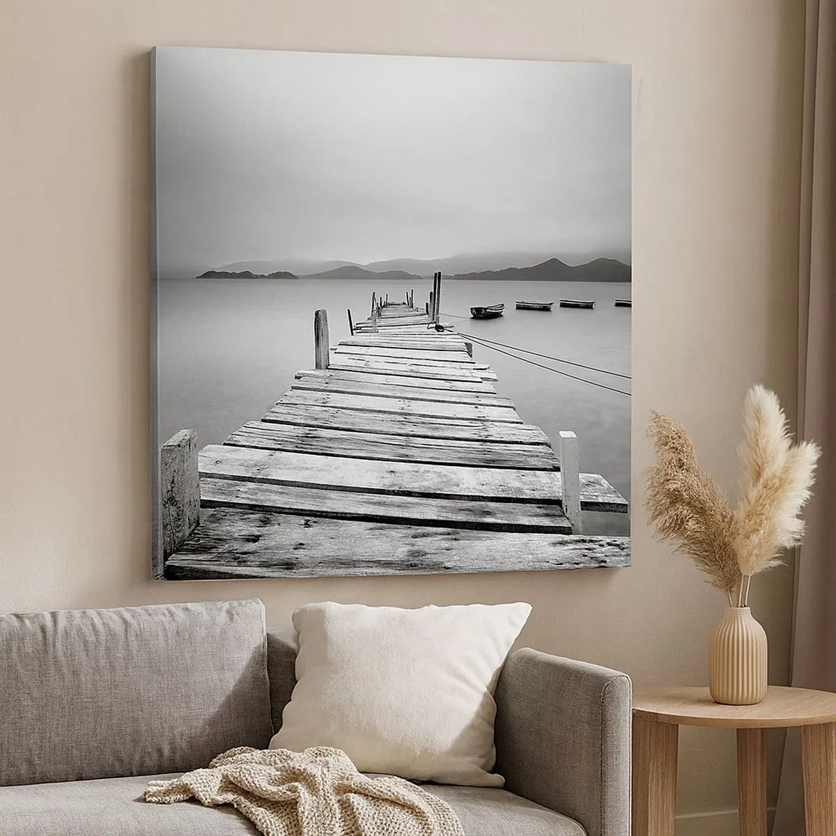 Obraz na plátne - Za horami, za morom - 30x30 cm