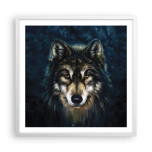 Plagát v bielom ráme - Alfa? A omega - 60x60 cm