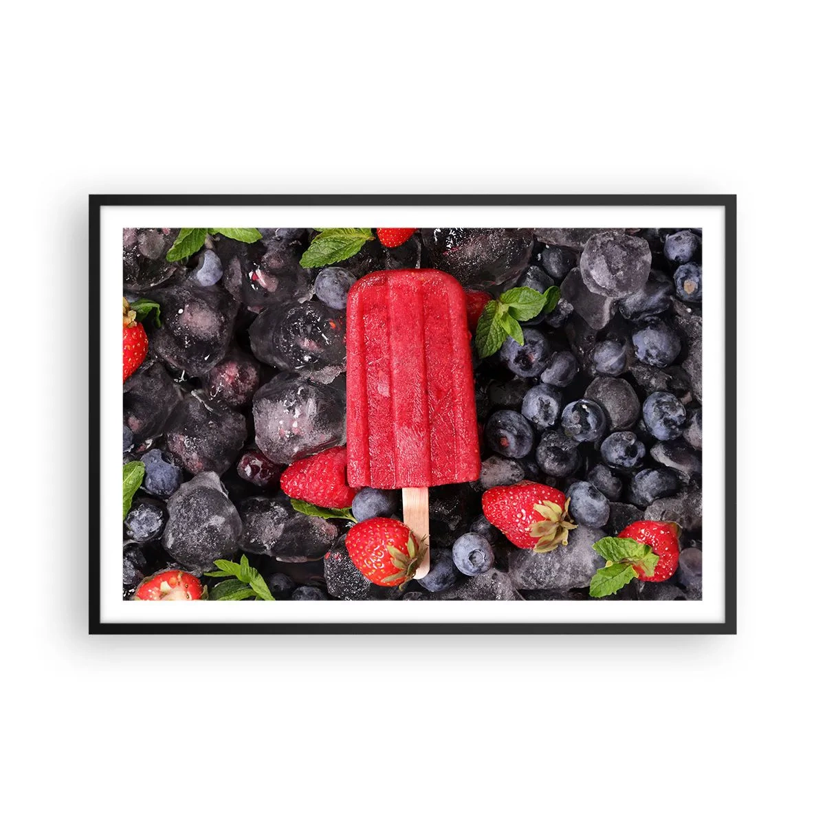 Plagát v čiernom ráme - Chuť horúceho leta - 91x61 cm