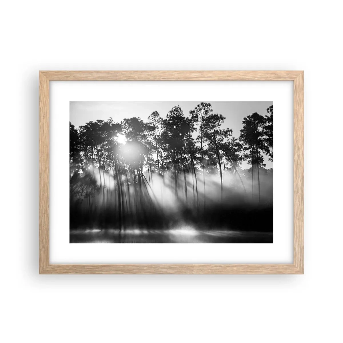 Plagát v ráme zo svetlého duba - Nezastaviteľné slnko - 40x30 cm