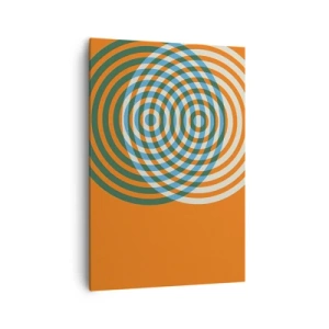Obraz na plátne - Abstraktná kruhová variácia - 70x100 cm