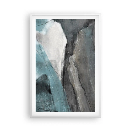 Plagát v bielom ráme - Abstrakcie: skaly a ľad - 61x91 cm