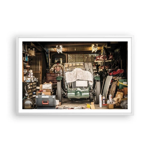 Plagát v bielom ráme - Späť do minulosti - 91x61 cm