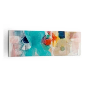 Obraz na plátne - Farebná hra - 160x50 cm