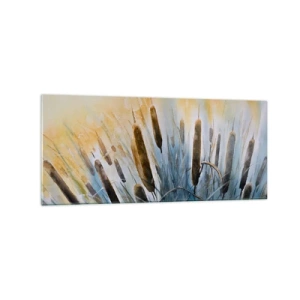 Obraz na skle - Chlad vody, žiara slnka - 120x50 cm